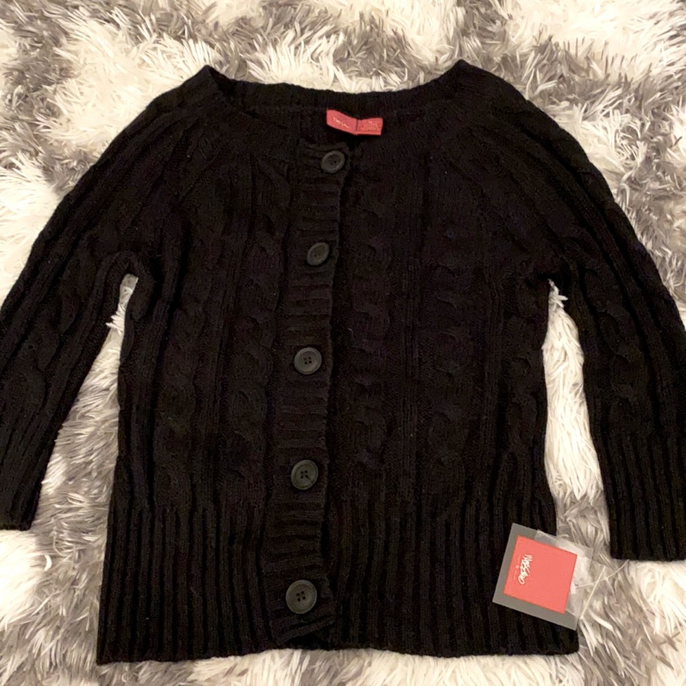 Black button up cardigan size medium